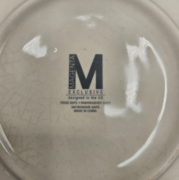 Vintage rae dunn magenta exclusive santa hat merry plates - Picture 3 of 5